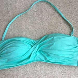 juniors/women’s teal blue bandeau bikini top small